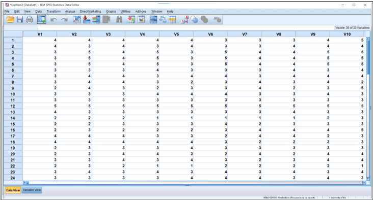 ذخیره پروژه SPSS