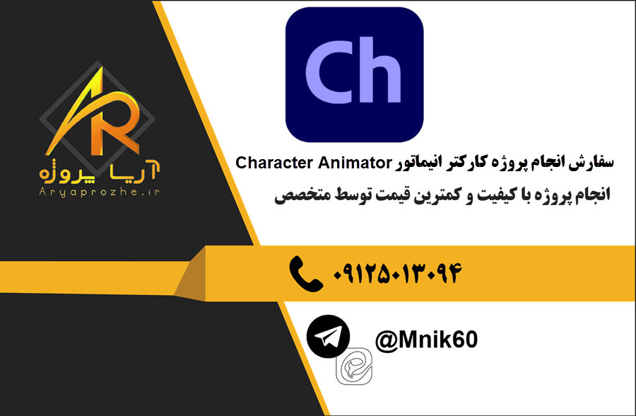 انجام پروژه کارکتر انیماتور Character Animator با بهترین کیفیت و تضمینی
