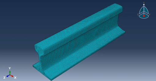 شبیه سازی عددی ریل با استفاده از نرم‌افزار آباکوس Abaqus