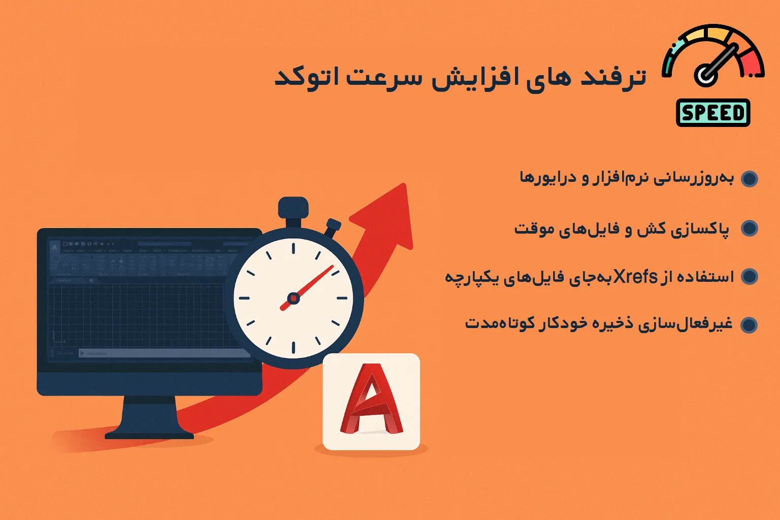 تصویری از Tips to speed up AutoCAD