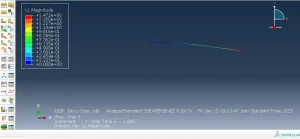 پروژه تحلیل تیر یک سر گیردار با فنر در آباکوس Abaqus (مسئله P4-10 کتاب Logan) 9 نتایج نمونه پروژه تحلیل تیر یک سر گیردار با فنر در آباکوس Abaqus