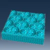 پروژه آماده تحلیل تماس ایمپلنت و استخوان در آباکوس Abaqus همراه فایل CAE 4 مشبندی مدل در نرمافزار Abaqus
