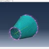 پروژه تحلیل فرکانسی پوسته مخروطی ساندویچی با هسته آگزتیک در آباکوس Abaqus 4 نتایج تحلیل فرکانسی پوسته مخروطی ساندویچی با هسته آگزتیک در آباکوس Abaqus