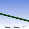 پروژه آماده انسیس - تحلیل تنش میله پادغلت سیستم تعلیق خودرو با ANSYS 3 آنالیز میل ضد غلتشی تنش برشی 800 نیوتن
