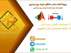 پروژه آماده متلب انتقال حرارت بین دو فین؛ تحلیل حالت پایا و گذرا با شرایط مرزی تشعشعی