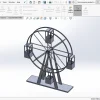 پروژه آماده تحلیل استاتیکی و دینامیکی چرخ و فلک ۱۵۰ متری با انسیس ANSYS 5 تصویری از چرخ و فلک تحلیل شده با انسیس