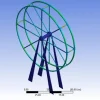 پروژه آماده تحلیل استاتیکی و دینامیکی چرخ و فلک ۱۵۰ متری با انسیس ANSYS 1 پروژه آماده شبیه سازی و تحلیل استاتیکی و دینامیکی یک چرخ و فلک با انسیس